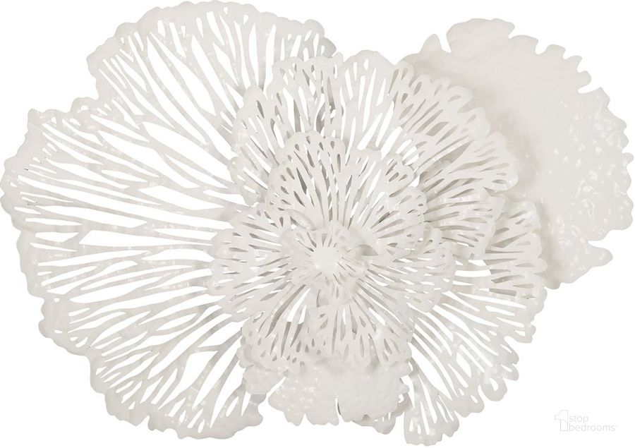 The appearance of Flower Wall Art TH79999 designed by Phillips Collection in the modern / contemporary interior design. This white piece of furniture  was selected by 1StopBedrooms from  to add a touch of cosiness and style into your home. Sku: TH79999. Material: Metal. Product Type: Wall Decor. Image1