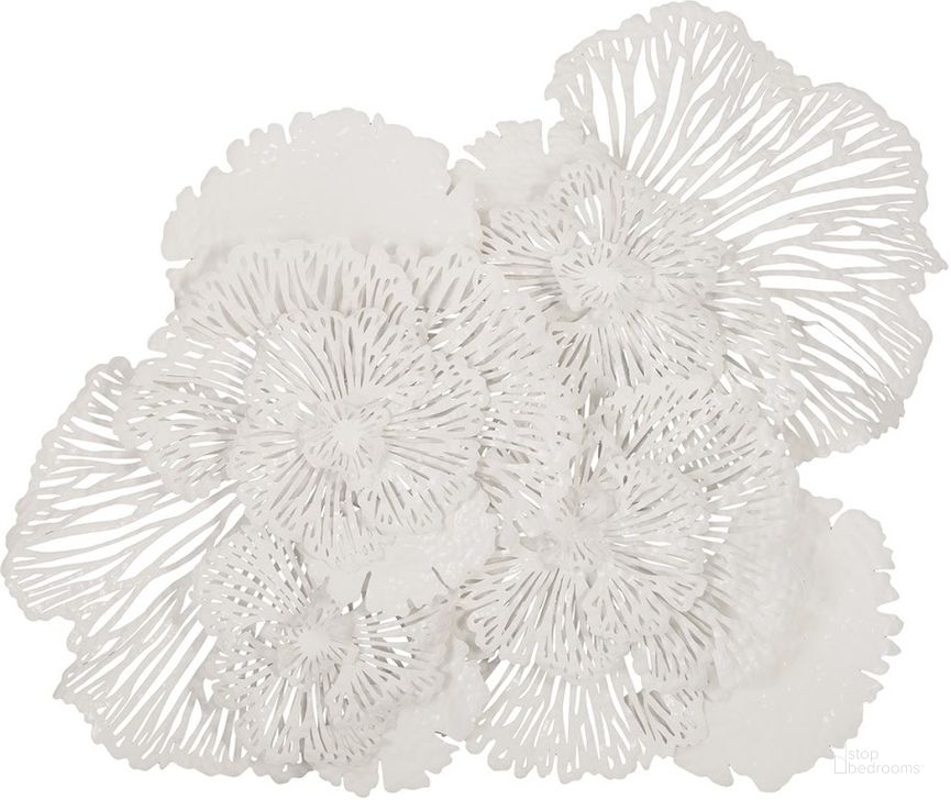 The appearance of Flower Wall Art TH80000 designed by Phillips Collection in the modern / contemporary interior design. This white piece of furniture  was selected by 1StopBedrooms from  to add a touch of cosiness and style into your home. Sku: TH80000. Material: Metal. Product Type: Wall Decor. Image1