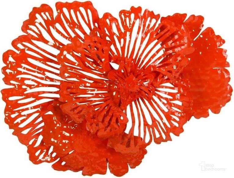 The appearance of Flower Wall Art TH83080 designed by Phillips Collection in the modern / contemporary interior design. This orange piece of furniture  was selected by 1StopBedrooms from  to add a touch of cosiness and style into your home. Sku: TH83080. Material: Metal. Product Type: Wall Decor. Image1