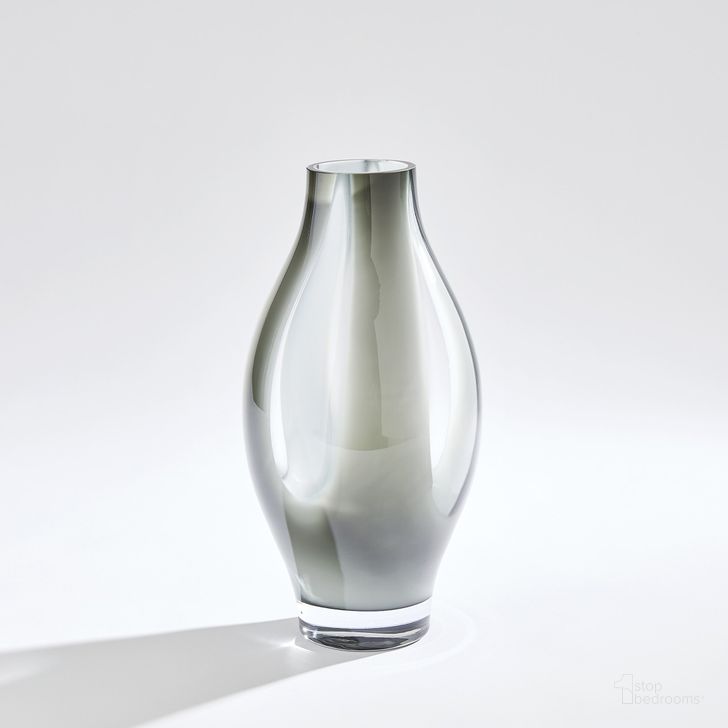 The appearance of Fly Through Medium Vase In Grey designed by Global Views in the modern / contemporary interior design. This grey piece of furniture  was selected by 1StopBedrooms from Fly Collection to add a touch of cosiness and style into your home. Sku: 7.60221. Material: Glass. Product Type: Vase. Image1