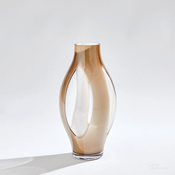 The appearance of Fly Through Medium Vase In Topaz designed by Global Views in the modern / contemporary interior design. This clear piece of furniture  was selected by 1StopBedrooms from Fly Collection to add a touch of cosiness and style into your home. Sku: 7.60201. Material: Glass. Product Type: Vase. Image1