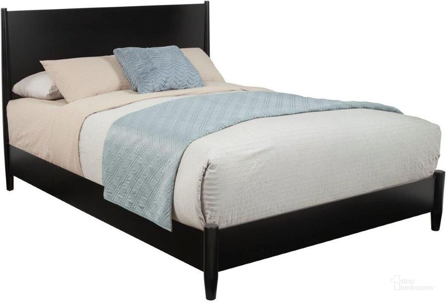 The appearance of Flynn Queen Platform Bed Black designed by Alpine in the transitional interior design. This black piece of furniture  was selected by 1StopBedrooms from Flynn Collection to add a touch of cosiness and style into your home. Sku: 766BLK-01Q. Bed Type: Platform Bed. Product Type: Platform Bed. Bed Size: Queen. Material: Wood Veneer. Image1