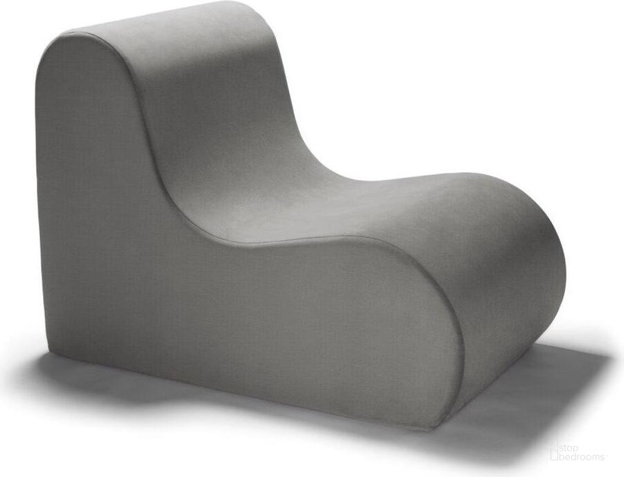 The appearance of Foam Labs Bonham Large Modern Accent Chair In Pewter designed by Jaxx Bean Bags in the modern / contemporary interior design. This pewter piece of furniture  was selected by 1StopBedrooms from  to add a touch of cosiness and style into your home. Sku: 16368V06. Material: Fabric. Product Type: Accent Chair. Image1