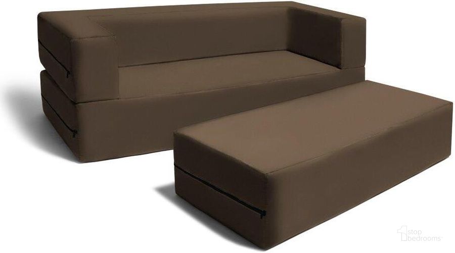 The appearance of Foam Labs Ikeda Big Kids Modular Sofa And Ottoman 17454113 designed by Jaxx Bean Bags in the modern / contemporary interior design. This chocolate piece of furniture  was selected by 1StopBedrooms from  to add a touch of cosiness and style into your home. Sku: 17454113. Material: Microsuede. Product Type: Accent Chair. Image1