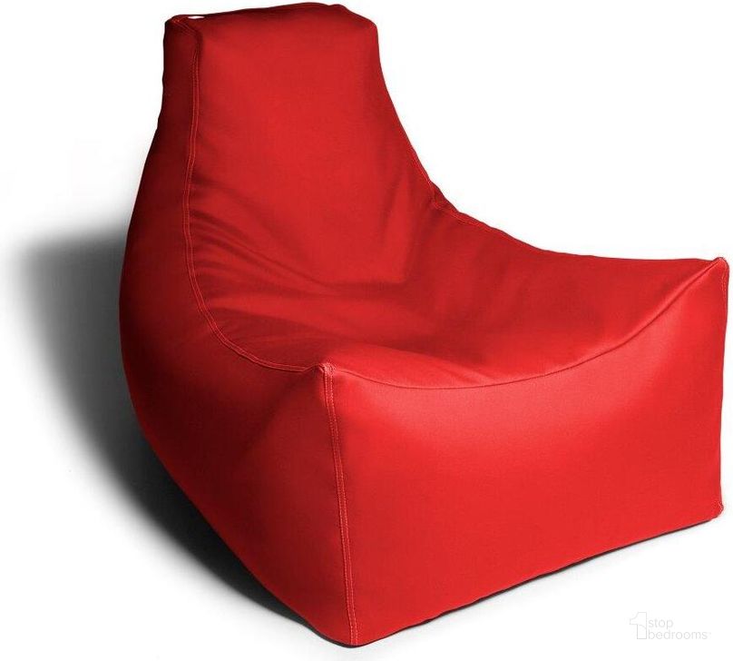 The appearance of Foam Labs Jokinen Premium Vinyl Classroom Bean Bag Chair In Red designed by Jaxx Bean Bags in the modern / contemporary interior design. This red piece of furniture  was selected by 1StopBedrooms from  to add a touch of cosiness and style into your home. Sku: 17016409. Product Type: Accent Chair. Material: Vinyl. Image1