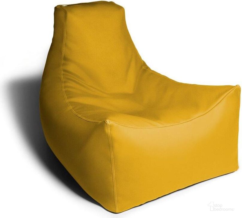 The appearance of Foam Labs Jokinen Premium Vinyl Classroom Bean Bag Chair In Yellow designed by Jaxx Bean Bags in the modern / contemporary interior design. This yellow piece of furniture  was selected by 1StopBedrooms from  to add a touch of cosiness and style into your home. Sku: 17016453. Product Type: Accent Chair. Material: Vinyl. Image1