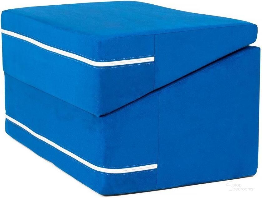 The appearance of Foam Labs Maloree Flipslide Playtime Furniture For Imaginative Kids In Blueberry designed by Jaxx Bean Bags in the modern / contemporary interior design. This royal blue piece of furniture  was selected by 1StopBedrooms from  to add a touch of cosiness and style into your home. Sku: 18943279. Material: Microsuede. Product Type: Accent Chair. Image1