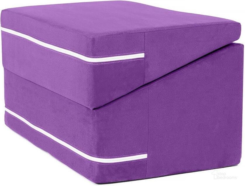 The appearance of Foam Labs Maloree Flipslide Playtime Furniture For Imaginative Kids In Grape designed by Jaxx Bean Bags in the modern / contemporary interior design. This purple piece of furniture  was selected by 1StopBedrooms from  to add a touch of cosiness and style into your home. Sku: 18943280. Material: Microsuede. Product Type: Accent Chair. Image1