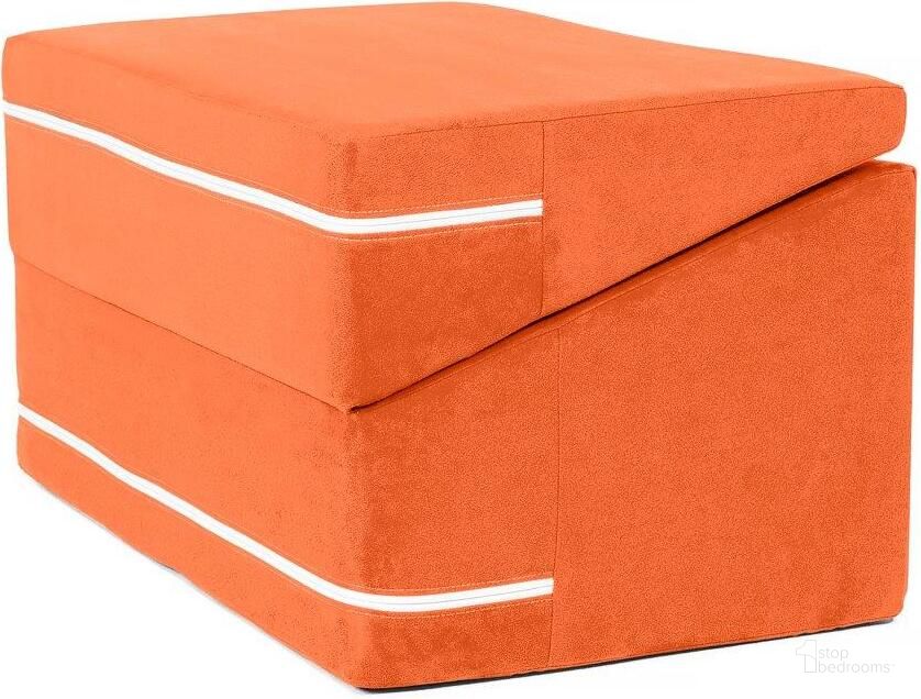 The appearance of Foam Labs Maloree Flipslide Playtime Furniture For Imaginative Kids In Mandarin designed by Jaxx Bean Bags in the modern / contemporary interior design. This orange piece of furniture  was selected by 1StopBedrooms from  to add a touch of cosiness and style into your home. Sku: 18943679. Material: Microsuede. Product Type: Accent Chair. Image1