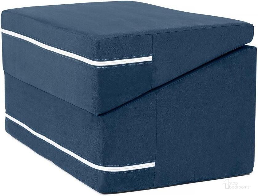 The appearance of Foam Labs Maloree Flipslide Playtime Furniture For Imaginative Kids In Navy designed by Jaxx Bean Bags in the modern / contemporary interior design. This navy piece of furniture  was selected by 1StopBedrooms from  to add a touch of cosiness and style into your home. Sku: 18943117. Material: Microsuede. Product Type: Accent Chair. Image1
