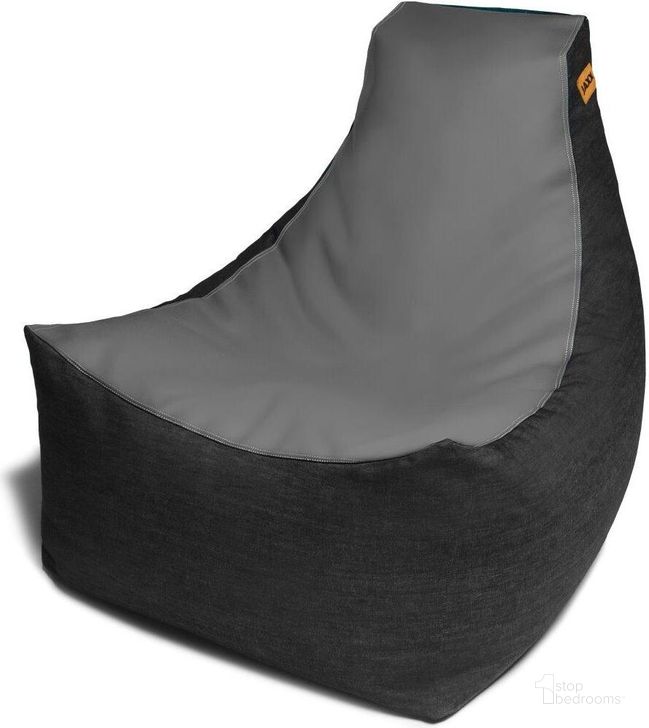 The appearance of Foam Labs Noonion Gamer Bean Bag Chair In Premium Vinyl And Dark Denim In Charcoal designed by Jaxx Bean Bags in the modern / contemporary interior design. This charcoal piece of furniture  was selected by 1StopBedrooms from  to add a touch of cosiness and style into your home. Sku: 17177402. Product Type: Accent Chair. Material: Vinyl. Image1
