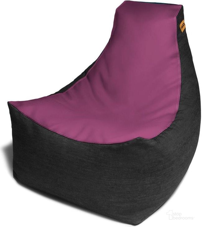 The appearance of Foam Labs Noonion Gamer Bean Bag Chair In Premium Vinyl And Dark Denim In Plum designed by Jaxx Bean Bags in the modern / contemporary interior design. This purple piece of furniture  was selected by 1StopBedrooms from  to add a touch of cosiness and style into your home. Sku: 17177227. Product Type: Accent Chair. Material: Vinyl. Image1