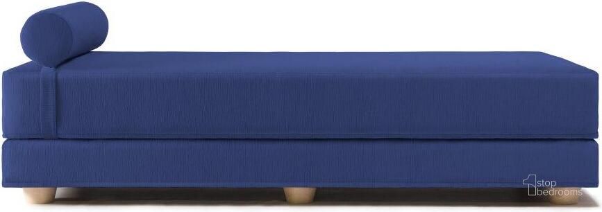 The appearance of Foam Labs Zaki Daybed And Foldout Queensize Mattress Velvet Twill In Indigo designed by Jaxx Bean Bags in the modern / contemporary interior design. This indigo piece of furniture  was selected by 1StopBedrooms from  to add a touch of cosiness and style into your home. Sku: 17668565. Product Type: Accent Chair. Material: Velvet. Image1