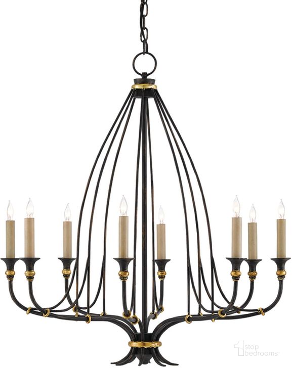 The appearance of Folgate Small Black Chandelier designed by Currey & Company in the modern / contemporary interior design. This black piece of furniture  was selected by 1StopBedrooms from Folgate Collection to add a touch of cosiness and style into your home. Sku: 9000-0214. Product Type: Chandelier. Material: Iron. Image1