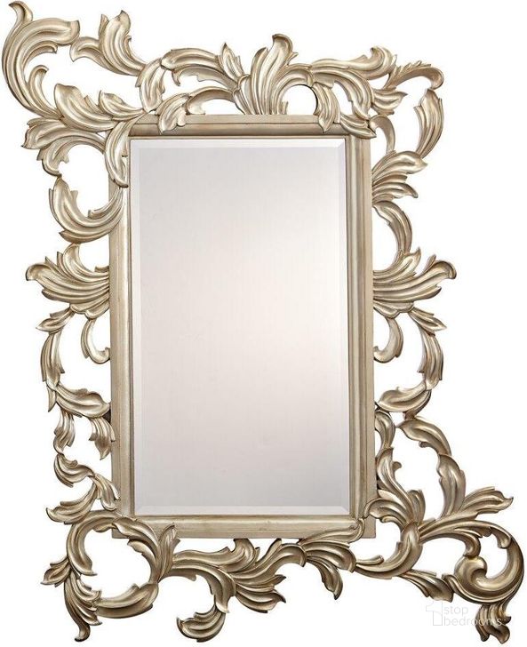 The appearance of Caracole Compositions Fontainebleau Mirror designed by Caracole in the modern / contemporary interior design. This beige piece of furniture  was selected by 1StopBedrooms from Fontainebleau Collection to add a touch of cosiness and style into your home. Sku: C061-419-042. Product Type: Dresser Mirror. Material: Resin. Image1
