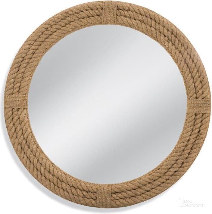 The appearance of Forecabin Jute Wall Mirror designed by Bassett Mirror Company in the coastal interior design. This jute piece of furniture  was selected by 1StopBedrooms from Forecabin Collection to add a touch of cosiness and style into your home. Sku: M4678BEC. Product Type: Wall Mirror. Material: Rope.