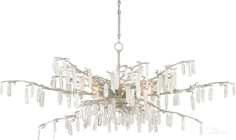 The appearance of Forest Dawn Silver Chandelier designed by Currey & Company in the modern / contemporary interior design. This silver piece of furniture  was selected by 1StopBedrooms from Aviva Stanoff Collection to add a touch of cosiness and style into your home. Sku: 9000-0608. Product Type: Chandelier. Material: Iron. Image1