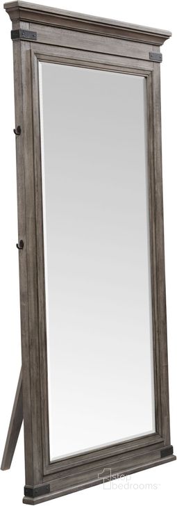 The appearance of Forge Brushed Steel Floor Mirror designed by Intercon in the industrial interior design. This gray piece of furniture  was selected by 1StopBedrooms from Forge Collection to add a touch of cosiness and style into your home. Sku: FG-BR-4979-STE-C. Product Type: Dresser Mirror. Image1