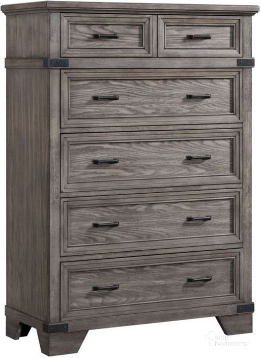 The appearance of Forge Brushed Steel Standard Chest designed by Intercon in the industrial interior design. This gray piece of furniture  was selected by 1StopBedrooms from Forge Collection to add a touch of cosiness and style into your home. Sku: FG-BR-4906-STE-C. Product Type: Chest. Image1