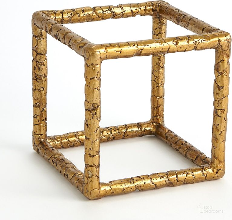 The appearance of Forged Cube In Gold designed by Global Views in the modern / contemporary interior design. This gold piece of furniture  was selected by 1StopBedrooms from Forged Collection to add a touch of cosiness and style into your home. Sku: 9.93693. Product Type: Decorative Accessory. Material: Iron. Image1