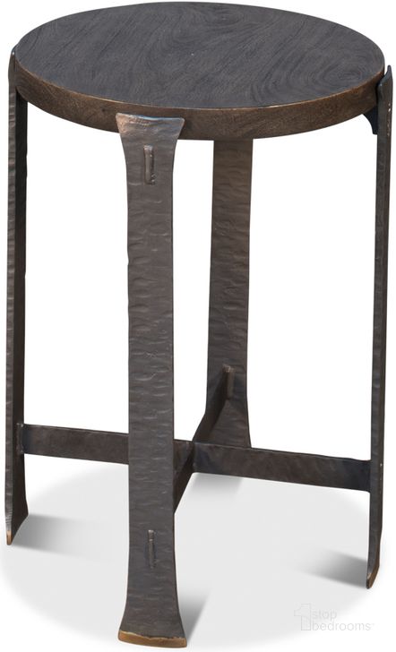 The appearance of Forged Slats Moleskin Gray Side Table designed by Sarreid in the modern / contemporary interior design. This grey piece of furniture  was selected by 1StopBedrooms from Forged Slats Collection to add a touch of cosiness and style into your home. Sku: 52896. Product Type: Side Table. Image1