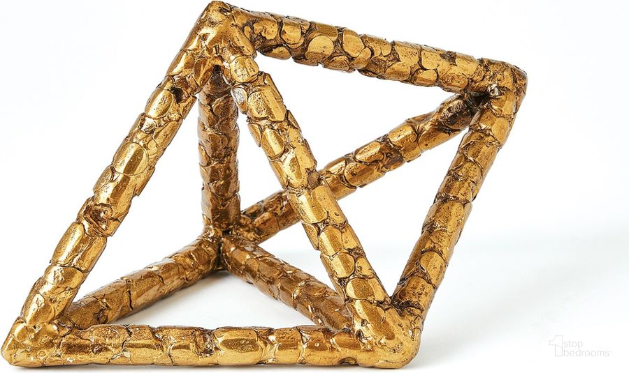 The appearance of Forged Triangular Bipyramid In Gold designed by Global Views in the modern / contemporary interior design. This gold piece of furniture  was selected by 1StopBedrooms from Forged Collection to add a touch of cosiness and style into your home. Sku: 9.93864. Product Type: Decorative Accessory. Material: Iron. Image1