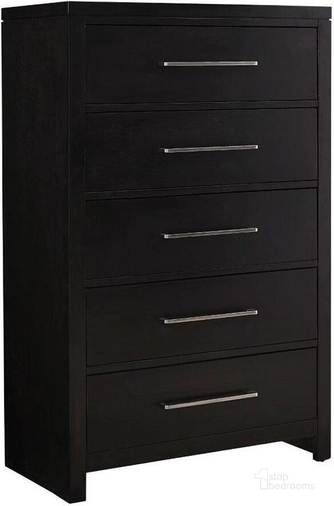 The appearance of Foxfire Black Chest designed by Progressive Furniture in the modern / contemporary interior design. This black piece of furniture  was selected by 1StopBedrooms from Foxfire Collection to add a touch of cosiness and style into your home. Sku: B117-14. Product Type: Chest. Material: Rubberwood. Image1