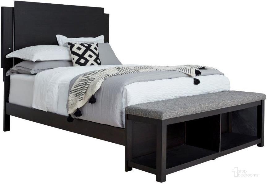 The appearance of Foxfire Black King Complete Bed designed by Progressive Furniture in the modern / contemporary interior design. This black piece of furniture  was selected by 1StopBedrooms from Foxfire Collection to add a touch of cosiness and style into your home. Sku: B117-94;B117-95;B117-78. Bed Type: Panel Bed. Product Type: Panel Bed. Bed Size: King. Material: Rubberwood.