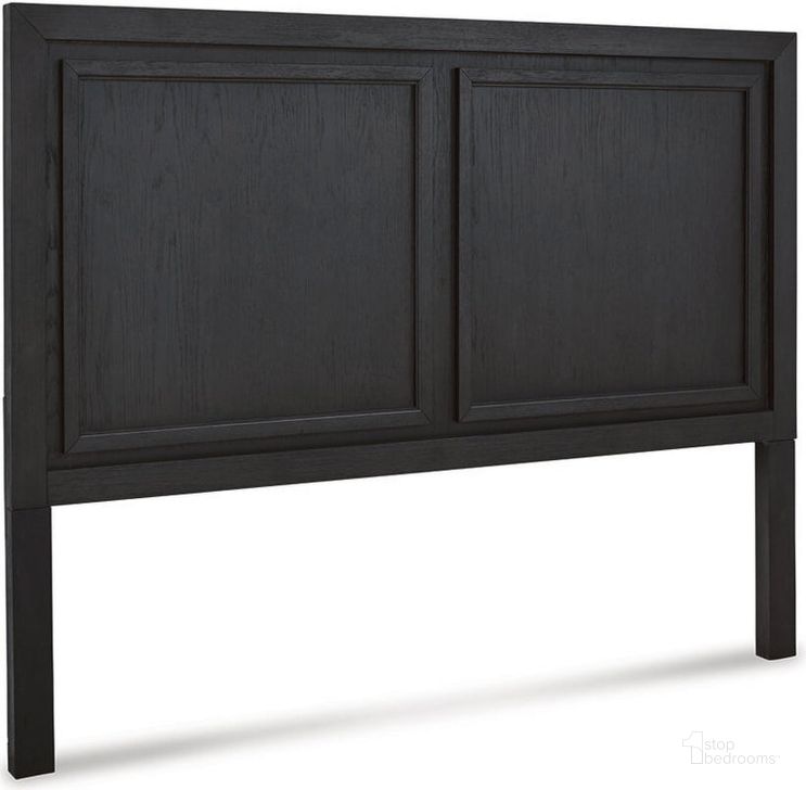 The appearance of Foyland Black Queen Panel Headboard Only designed by Signature Design by Ashley in the modern / contemporary interior design. This black piece of furniture  was selected by 1StopBedrooms from Foyland Collection to add a touch of cosiness and style into your home. Sku: B989-57. Material: Wood. Product Type: Headboard. Bed Size: Queen. Image1