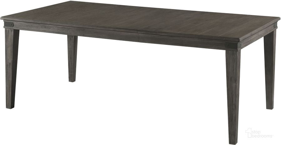 The appearance of Foundry Brushed Pewter Rectangular Dining Table designed by Intercon in the transitional interior design. This gray piece of furniture  was selected by 1StopBedrooms from Foundry Collection to add a touch of cosiness and style into your home. Sku: FR-TA-4278-PEW-C. Table Base Style: Legs. Product Type: Dining Table. Table Top Shape: Rectangular. Image1