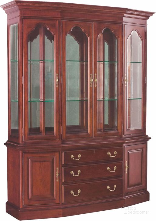 The appearance of Framboise Brown China Cabinet designed by Windsor Home in the traditional interior design. This brown piece of furniture  was selected by 1StopBedrooms from Framboise Collection to add a touch of cosiness and style into your home. Sku: 792-830R. Material: Glass. Product Type: China. Image1