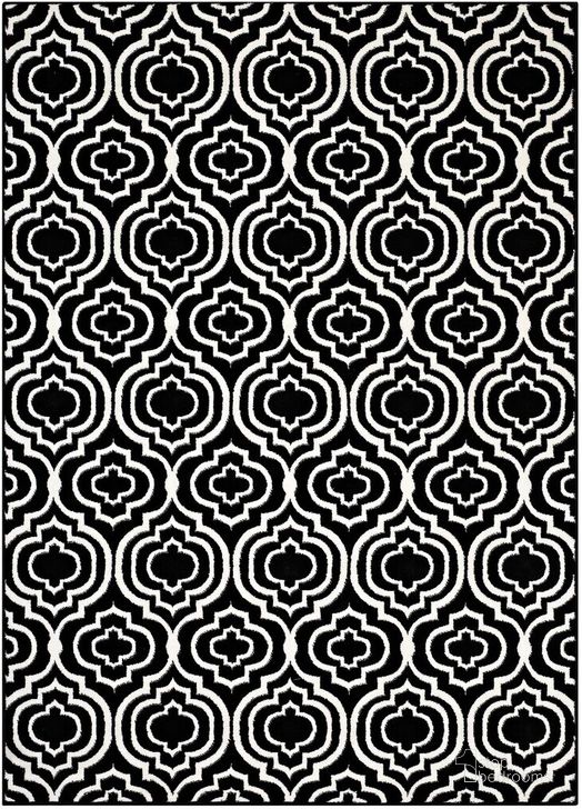 The appearance of Frame Transitional Moroccan Trellis 8X10 Area Rug In Black and White designed by Modway in the transitional interior design. This black and white piece of furniture  was selected by 1StopBedrooms from Frame Collection to add a touch of cosiness and style into your home. Sku: R-1130A-810. Material: Polypropylene. Product Type: Area Rugs. Image1