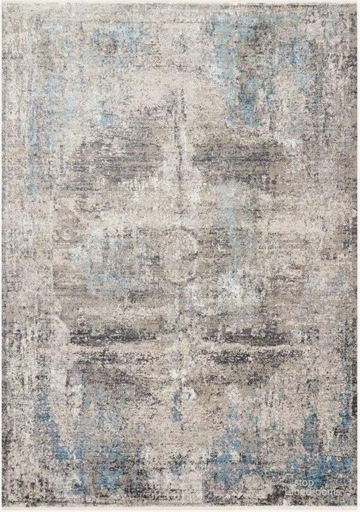 The appearance of Franca Slate/Sky Rug FNCAFRN-04SLSC2780 designed by Loloi Rugs in the transitional interior design. This slate and sky piece of furniture  was selected by 1StopBedrooms from Franca Collection to add a touch of cosiness and style into your home. Sku: FNCAFRN-04SLSC2780. Product Type: Rug. Material: Viscose. Image1