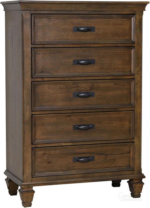 The appearance of Franco Burnished Oak Chest designed by Coaster in the traditional interior design. This brown piece of furniture  was selected by 1StopBedrooms from Franco Collection to add a touch of cosiness and style into your home. Sku: 200975. Material: Wood. Product Type: Chest. Image1