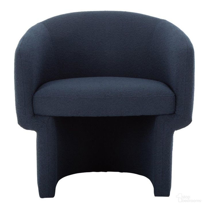 The appearance of Franco Chair In Dark Indigo designed by Moes Home in the modern / contemporary interior design. This indigo piece of furniture  was selected by 1StopBedrooms from Franco Collection to add a touch of cosiness and style into your home. Sku: JM-1005-46. Material: Polyester. Product Type: Chair. Image1