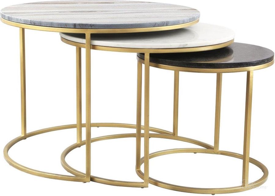 The appearance of Franco Nesting Coffee Tables Multicolor designed by Zuo Modern in the modern / contemporary interior design. This white and black piece of furniture  was selected by 1StopBedrooms from Franco Collection to add a touch of cosiness and style into your home. Sku: 102018. Product Type: Coffee Table. Material: Iron. Image1