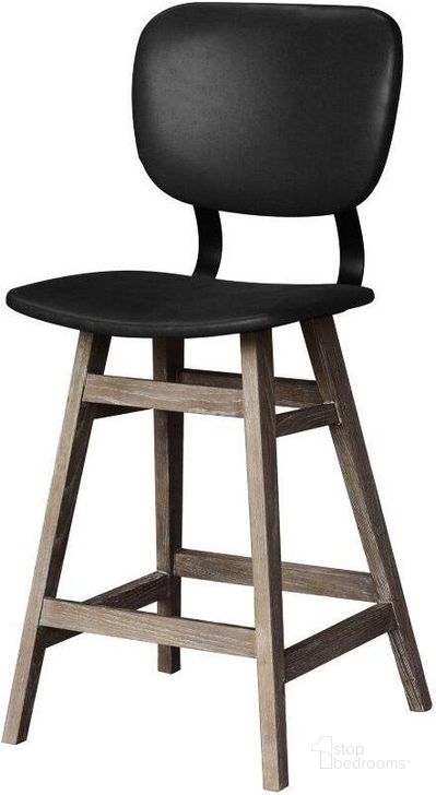 The appearance of Fraser Counter Stool In Antique Black designed by LH Imports in the modern / contemporary interior design. This black piece of furniture  was selected by 1StopBedrooms from Fraser Collection to add a touch of cosiness and style into your home. Sku: SNH-18. Product Type: Barstool. Image1