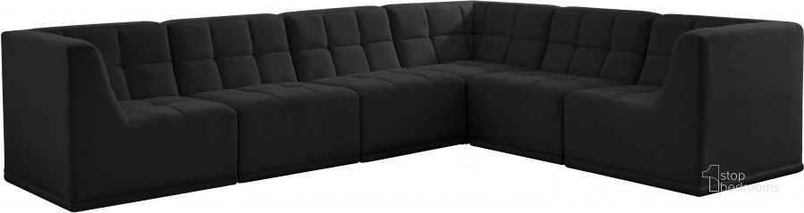 The appearance of Frasers Grant Black Velvet Sectional 0qb24434910 designed by Furnique in the modern / contemporary interior design. This black velvet piece of furniture  was selected by 1StopBedrooms from Frasers Grant Collection to add a touch of cosiness and style into your home. Sku: 650Black-Sec6A-1;650Black-Sec6A-2;650Black-Sec6A-3;650Black-Sec6A-4;650Black-Sec6A-5;650Black-Sec6A-6. Product Type: Sectional. Material: Velvet. Layout: L-Shape. Image1