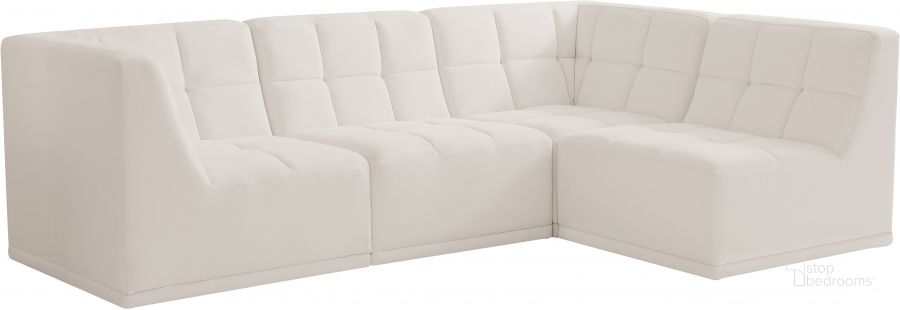 The appearance of Frasers Grant Cream Velvet Sectional 0qb24434929 designed by Furnique in the modern / contemporary interior design. This cream velvet piece of furniture  was selected by 1StopBedrooms from Frasers Grant Collection to add a touch of cosiness and style into your home. Sku: 650Cream-Sec4A-1;650Cream-Sec4A-2;650Cream-Sec4A-3;650Cream-Sec4A-4. Product Type: Sectional. Material: Velvet. Layout: L-Shape. Image1
