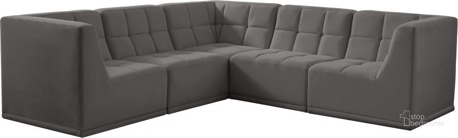 The appearance of Frasers Grant Grey Velvet Sectional 0qb24434944 designed by Furnique in the modern / contemporary interior design. This grey velvet piece of furniture  was selected by 1StopBedrooms from Frasers Grant Collection to add a touch of cosiness and style into your home. Sku: 650Grey-Sec5B-1;650Grey-Sec5B-2;650Grey-Sec5B-3;650Grey-Sec5B-4;650Grey-Sec5B-5. Product Type: Sectional. Material: Velvet. Layout: L-Shape. Image1