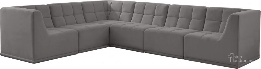 The appearance of Frasers Grant Grey Velvet Sectional 0qb24434946 designed by Furnique in the modern / contemporary interior design. This grey velvet piece of furniture  was selected by 1StopBedrooms from Frasers Grant Collection to add a touch of cosiness and style into your home. Sku: 650Grey-Sec6A-1;650Grey-Sec6A-2;650Grey-Sec6A-3;650Grey-Sec6A-4;650Grey-Sec6A-5;650Grey-Sec6A-6. Product Type: Sectional. Material: Velvet. Layout: L-Shape. Image1