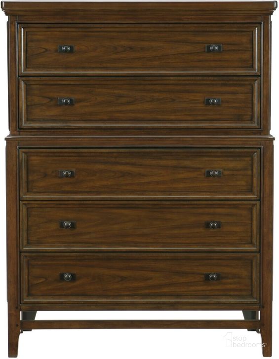 The appearance of Frazier Brown Cherry Chest designed by Homelegance in the transitional interior design. This brown piece of furniture  was selected by 1StopBedrooms from Frazier Collection to add a touch of cosiness and style into your home. Sku: 1649-9. Material: Wood. Product Type: Chest. Image1