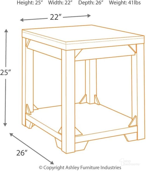 Fregine White Wash Rectangular End Table by Ashley Furniture 1StopBedrooms