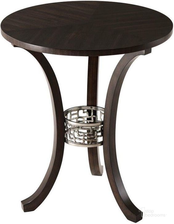 The appearance of Frenzy Accent Table designed by Theodore Alexander in the transitional interior design. This  piece of furniture  was selected by 1StopBedrooms from Anthony Cox Collection to add a touch of cosiness and style into your home. Sku: AC50051. Material: Wood. Product Type: Accent Table.