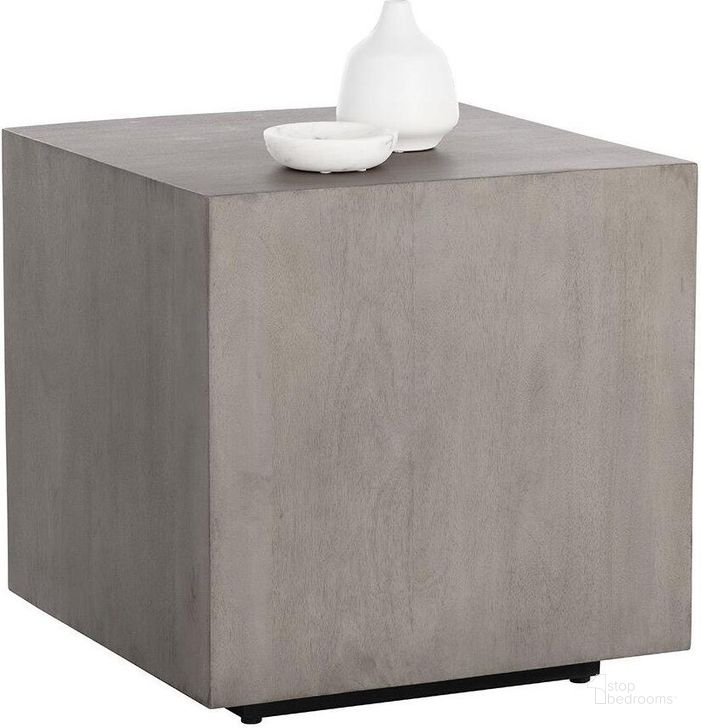 The appearance of Frezco Side Table In Grey designed by Sunpan in the modern / contemporary interior design. This grey piece of furniture  was selected by 1StopBedrooms from Frezco Collection to add a touch of cosiness and style into your home. Sku: 110166. Material: Wood. Product Type: End Table. Image1