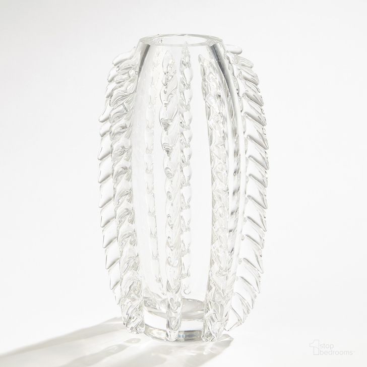 The appearance of Fringe Vase In Clear designed by Global Views in the modern / contemporary interior design. This clear piece of furniture  was selected by 1StopBedrooms from Fringe Collection to add a touch of cosiness and style into your home. Sku: 6.60564. Material: Glass. Product Type: Vase. Image1