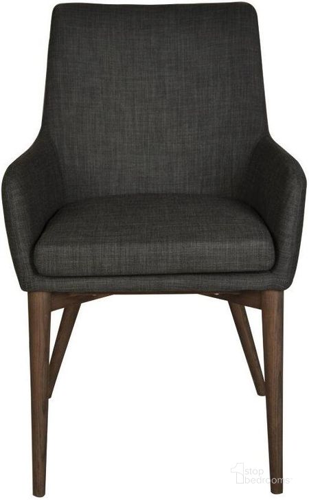 The appearance of Fritz Arm Chair Set of 2 In Dark Grey designed by LH Imports in the modern / contemporary interior design. This brown piece of furniture  was selected by 1StopBedrooms from Fritz Collection to add a touch of cosiness and style into your home. Sku: FZ-02DG. Product Type: Arm Chair. Material: Plywood. Image1
