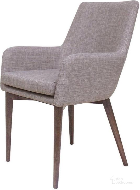 The appearance of Fritz Arm Chair Set of 2 In Light Grey designed by LH Imports in the modern / contemporary interior design. This brown piece of furniture  was selected by 1StopBedrooms from Fritz Collection to add a touch of cosiness and style into your home. Sku: FZ-02LG. Product Type: Arm Chair. Material: Plywood. Image1