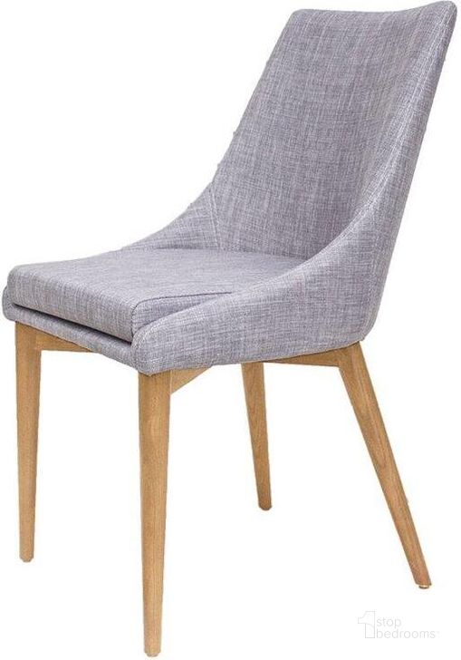 The appearance of Fritz Side Dining Chair Set of 2 In Light Grey Natural Leg designed by LH Imports in the transitional interior design. This light grey piece of furniture  was selected by 1StopBedrooms from Fritz Collection to add a touch of cosiness and style into your home. Sku: FZ-01LGN. Material: Wood. Product Type: Dining Chair.