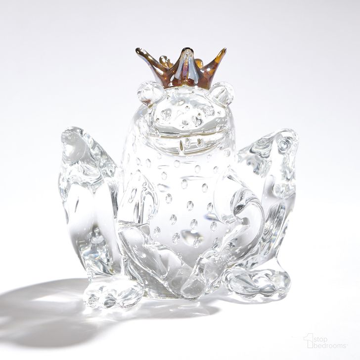 The appearance of Frog Prince In Clear With Bubbles designed by Global Views in the modern / contemporary interior design. This clear piece of furniture  was selected by 1StopBedrooms from Frog Collection to add a touch of cosiness and style into your home. Sku: 6.60547. Material: Glass. Product Type: Decorative Accessory. Image1